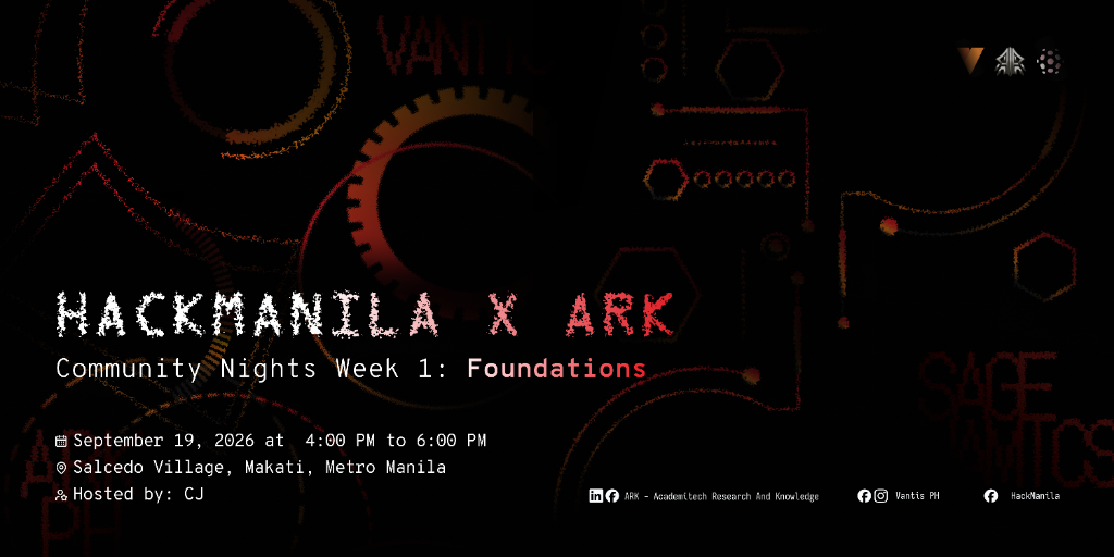 HackManila X ARK — Foundations